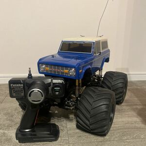 タミヤ TAMIYA スーパークラッドバスター　メカ付き実働品。ボディのみフォードブロンコ　ベアリング、サス改造