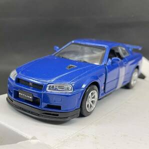 ■ニッサン スカイライン GT-R■ニューレイ■City Cruiserコレクション■1/32■ダイキャスト製■プルバックカー■日産■ブルーメタリック■の画像1