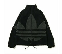 【新品・即決・送料無料】adidas アディダス ボア フリース M 黒 シェルパジャケット_画像2