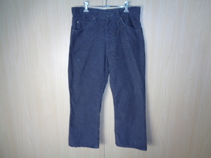 s319◆80’s Levi’s 517 ブーツカット コーデュロイパンツ◆リーバイス w31 ダークグレー 42タロンジッパー ボタン裏刻印515 白タブ 5K