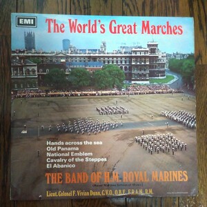 レア　LP レコード　The World's Great Marches 世界の偉大なマーチ　the band of h.m. royal marines 海軍