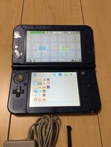 New NINTENDO 3DS LL本体　New ニンテンドー3DS LL本体　メタリックブルー　充電器付属_画像3