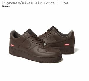 新品 Supreme Nike Air Force 1 Low Brown Us7 / シュプリーム ナイキ エアフォース ブラウン 茶 25cm af1 23aw 国内正規 送料無料 即納