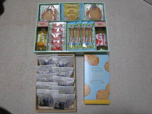 KOBE ROMANの洋菓子と福助堂の和菓子と神戸風月堂の焼菓子