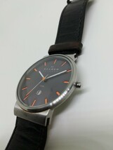 【稼働品】SKAGEN スカーゲン 351XLSLBMO メンズクォーツ腕時計_画像5