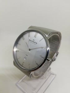 【稼働品】SKAGEN スカーゲン 355XLSS メンズクォーツ腕時計
