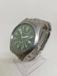 【稼働品】HAMILTON ハミルトン Khaki カーキ メンズクォーツ腕時計