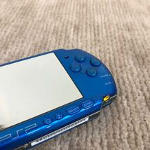 SONY ソニー PlayStation Portableプレイステーション ポータブル PSP PSP-3000 UMD ブルー 青 通電OK 現状品_画像5