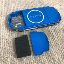 SONY ソニー PlayStation Portableプレイステーション ポータブル PSP PSP-3000 UMD ブルー 青 通電OK 現状品_画像7