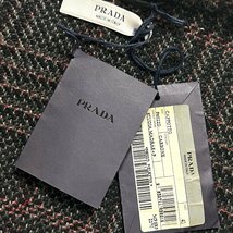 PRADA　プラダ　コート　アンゴラ チェック　M　40　レディース　_画像10