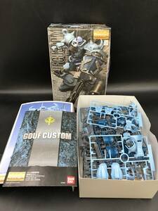 1117-12◆組立途中 バンダイ ジオン公国軍陸戦用 MS-07B-3 グフカスタム 1/100 MG マスターグレードモデル パーツ未確認 箱・説明書あり