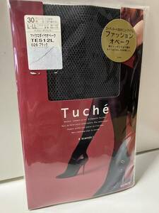 マイクロダイヤオペーク 【ブラック】30デニール グンゼ Tuche ストッキング 黒 パンスト UNO L-LL 美脚 GUNZE トゥシェ 柄 タイツ 網