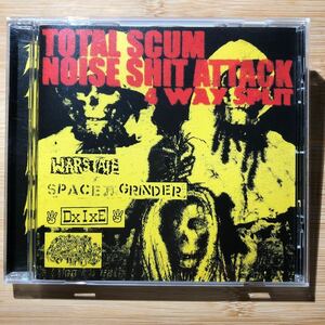 TOTAL SCUM NOISE SHIT ATTACK - 4 Way Split【CD】グラインド death grind gore noise
