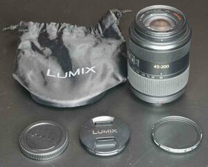 LUMIX G VARIO 45-200mm/F4.0-5.6/MEGA O.I.S. H-FS045200 中古 Panasonic パナソニック マイクロフォーサーズ ルミックス