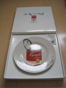 新品　箱あり　限定5,000枚　90年代 ビンテージ アンディ・ウォーホル Andy Warhol　BLOCK キャンベルスープ　直径26.5cm お皿 プレート 