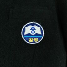 1円 韓国制服 ブレザー スカート 上下2点セット 冬物 女子 学生服 京畿道カムジョン中学 黒 制服 中古 ランクB KU0852_画像5