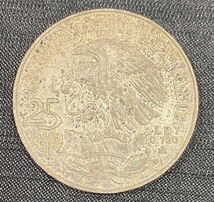 #17291 【記念硬貨】1968年　メキシコオリンピック記念　25ペソ銀貨　重量約22.4ｇ　ジャンピングインディアン　メキシコ造幣局_画像2