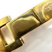 LEONARD/レオナール 時計 腕時計 レディース クォーツ 2針 デイト 18K GOLD ELECTROPLATED ラインストーン文字盤 不動_画像8