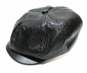 未使用に近い THE REAL McCOY'S LEATHER CASQUETTE ザ リアルマッコイズ レザー キャスケット /MULTI/7 1/2 /帽子/アクセサリー