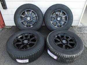 即決☆ROCK KELLY MX-I 17☆7.5J+25 PCD139.7 6H☆NEXEN WinGUARD ice suv 265/65R17☆150系プラド☆2022年製 