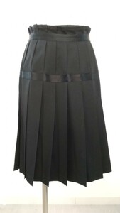 コムデギャルソンCOMME des GARCONSトリコtricot ラップスカート巻きスカートプリーツスカートブラック黒BLACK　Mサイズオールドビンテージ