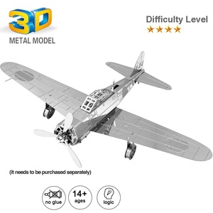 3D metal puzzle Zero war 0 type . on fighter (aircraft) 