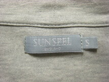 ☆ SUNSPEL サンスペル コットン Ｖネックカーディガン SIZE:S GRY /送料185円～ ☆_画像3