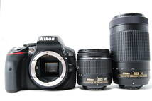 ■美品■ニコン Nikon D5300 AF-P ダブルズームキット ≪ショット数約3500回≫ AF-P 18-55/70-300mm付 D5300WZ3 11ME30227005_画像7