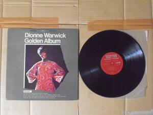 LP Dionne Warwick(e) 「GOLDEN ALBUM」 国内盤 UPS-1134-S ’69年発売 帯無し 盤両面に薄いかすり傷 解説に薄いシミ ベスト盤 全12曲