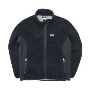 00s ビンテージ 2000年 PATAGONIA パタゴニア レトロX フリース ジャケット レディース 黒 ブラック アウトドア キャンプ 古着 パイル ボア