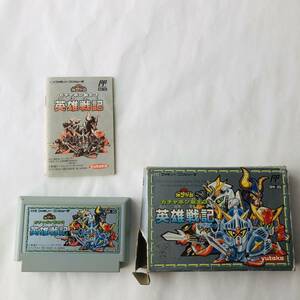 ● FC SD Gundam Gachapon Warrior 3 Герой Сенки/Руководство по инструкции по штучной упаковке/NES Showa Retro Game Soft Nintendo