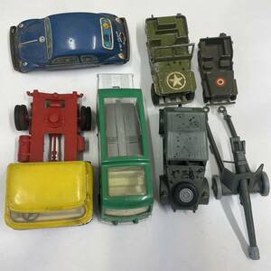 ジャンク 1970年代 ビッグサイズミニカー マッチボックス DINKY TOYS JEEP 戦車 ブリキ 軍用車 