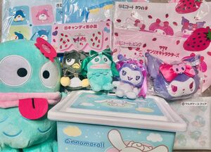 サンリオ　くじ　非売品　プライズ　ぬいぐるみ　ハンギョドン　クロミ　マイメロ　バッドばつ丸