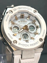 CASIO カシオ G-SHOCK ジーショック G-STEEL ジースチール GST-W300-7AJF 腕時計 タフソーラー 電波時計 アナデジ ステンレス 動作確認済み_画像1