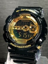 超美品 CASIO カシオ G-SHOCK ジーショック GD-100GB-1 腕時計 クオーツ デジタル フルオートカレンダー 多機能 ゴールド 20気圧防水_画像2