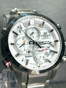 美品 CASIO カシオ EDIFICE エディフィス EQB-501XD-7A 腕時計 タフソーラー アナログ カレンダー モバイルリンク １０気圧防水 メンズ