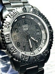 超美品 LUMINOX ルミノックス ネイビーシールズ ラーマークシリーズ 3152BO 腕時計 クオーツ アナログ 3針 カレンダー カーボン ステンレス