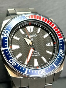 美品 SEIKO セイコー Prospex プロスペックス 復刻サムライ SRPB99J1 腕時計 ダイバースキューバ ペプシカラー 自動巻き アナログ 3針