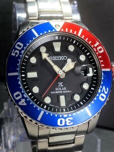 美品 セイコー SEIKO プロスペックス PROSPEX ダイバースキューバ ソーラー クオーツ 腕時計 ビジネスウォッチ 付属品完備 SBDJ047