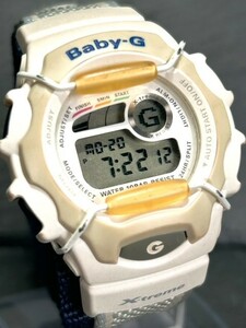 CASIO カシオ Baby-G ベビージー BGX-131 腕時計 クオーツ デジタル カレンダー 多機能 防水 布バンド 新品電池交換済み 動作確認済み