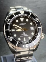 限定品 美品 SEIKO セイコー PROSPEX プロスペックス SUMO スモウ ダイバースキューバ 機械式 自動巻き 腕時計 黒 ブラック 銀 SBDC083_画像2