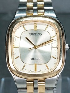 SEIKO セイコー DOLCE ドルチェ 8J41-0AA0 メンズ 腕時計 アナログ シルバー＆ゴールド クォーツ メタルベルト 電池交換済み 動作確認済み