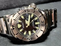 日本未発売 SEIKO セイコー ブラックモンスター 自動巻き オートマチック 腕時計 SKX779K1 ダイバーズウオッチ 動作確認済み_画像5