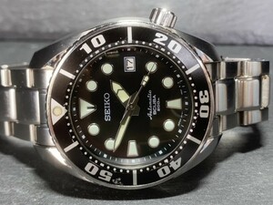 限定品 美品 SEIKO セイコー PROSPEX プロスペックス SUMO スモウ ダイバースキューバ 機械式 自動巻き 腕時計 黒 ブラック 銀 SBDC001