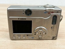 Canon キヤノン コンパクトデジタルカメラ IXY DIGITAL PC1037 シルバー ストラップ付 日本製 現状品_画像2