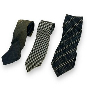 LOOK ルック ネクタイ 3個セット ビジネス 学生 新生活 シルク100％ 西陣織 小物 cravates リボン 社会人 日本製 まとめ売り