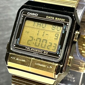 美品80's CASIO DATABANK カシオ データバンク DB-500G クオーツ 腕時計 デジタル 新品電池交換済み 動作確認済み 時計 希少レア