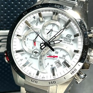 美品 CASIO EDIFICE カシオ エディフィス EQB-501XD-7AJF スマートフォンリンクモデル 腕時計 動作確認済み 時計 タフソーラー 箱付き