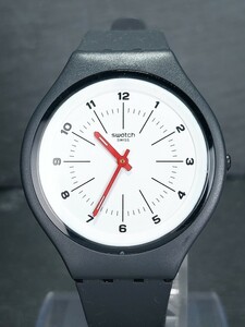 スウォッチ SWATCH SVUM104 SKINWHEEL スキンホイール メンズ 腕時計 アナログ ブラック ホワイト文字盤 新品電池交換済み 動作確認済み