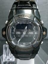 CASIO カシオ G-SHOCK ジーショック GIEZ ジーズ TITANIUM チタニウム GS-300 メンズ 腕時計 アナデジ ブラック ラバーベルト ステンレス_画像1